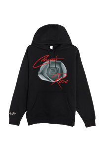Concrete Rose Black Hoodie