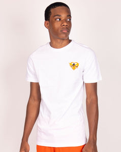 Loyalty is Love Premium CUPID T Shirt White{ORANGE logo}