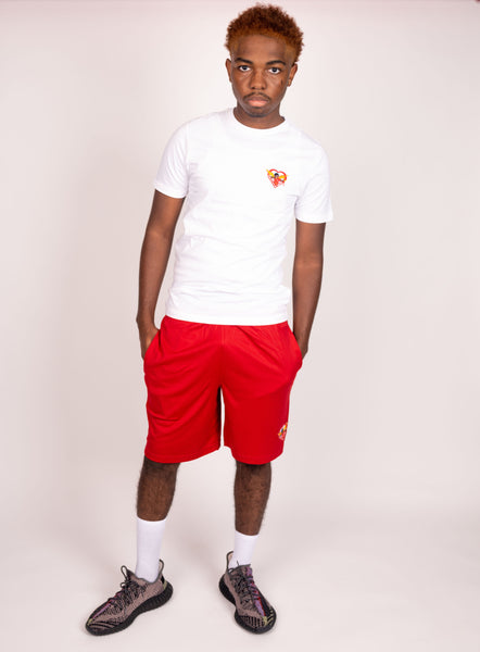 Loyalty is Love Premium CUPID T Shirt White{RED logo}