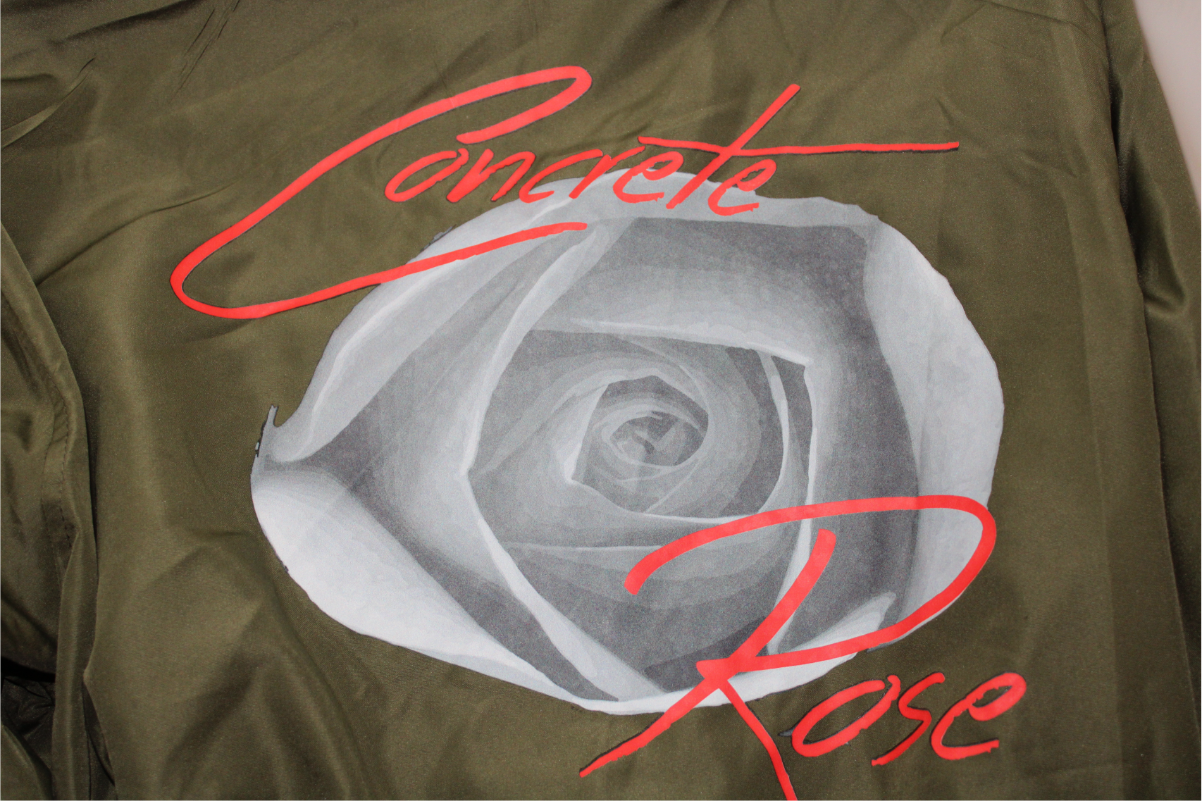 Army Concrete Rose Lightweight Bomber Jacket